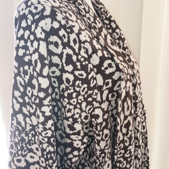 Leopard Print Long Cardigan XXL+ - Picture 3 of 5